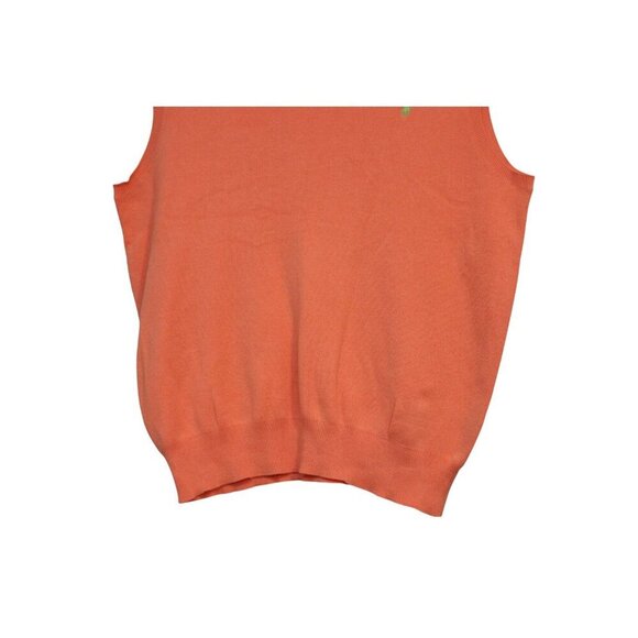 Polo Ralph Lauren Mens Sweater Vest Size Large Orange Pima Cotton Classic Preppy - Picture 3 of 11